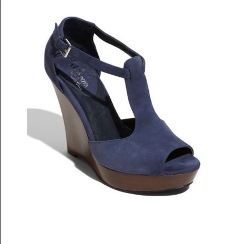 Cole HaanWomen's Navy Wedge Sandals